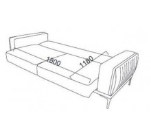 Трехместный диван-кровать Carlino(Карлино) CARL-02