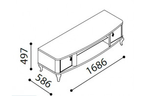 Тумба под ТВ Легенда LEGN-15 венге