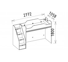 Детская кровать чердак Менти (Menty) MENTY-37