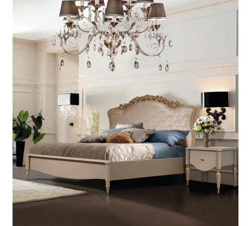 Двуспальная кровать Моника 160х200(капучино эмаль)