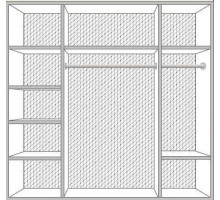 Четырехстворчатый шкаф для одежды Катя (беж)