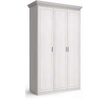 Шкаф 3-х дверный Неаполь Ясень анкор светлый (патина "серебро")