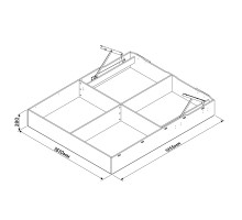 Ящик с подъемным механизмом МН-038-02-180 (180 см)