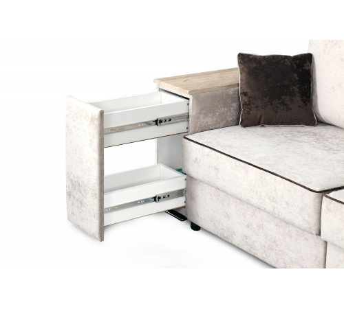 Диван-кровать Бостон 2400 с функциональными подлокотниками (вариант 2)