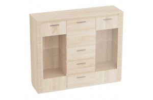 Широкий комод с баром для гостиной Элана 