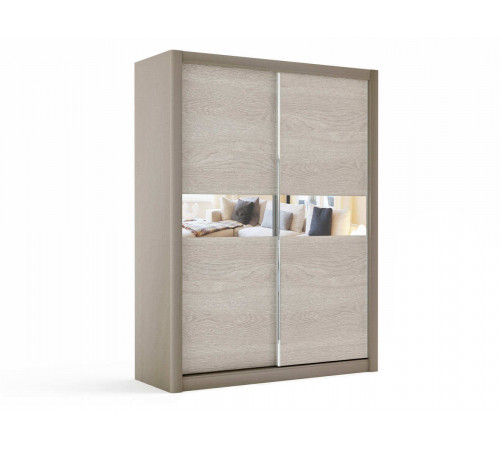 Двухстворчатый шкаф-купе для одежды СЛ-9 Лацио