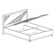 Двуспальная кровать 160х200 с подъемным механизмом Родос 135