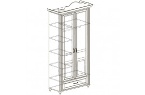 Двухдверный шкаф для одежды Алиса 553